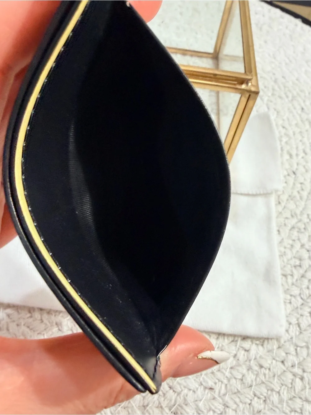 Versace Barocco Print Leather Gold Medusa Head Card Case Holder + dust bag